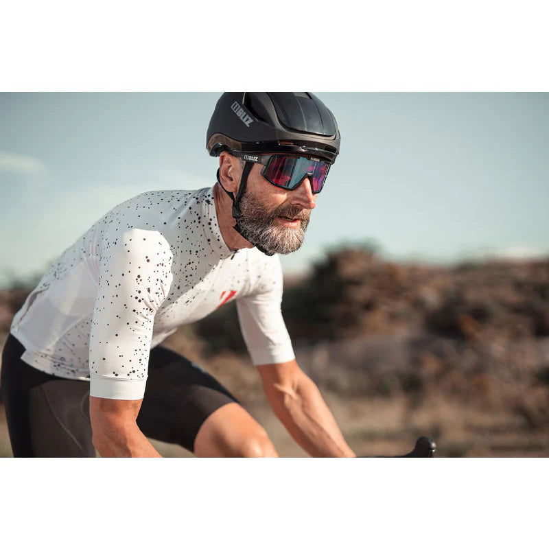 BLIZ Fusion Sunglasses Nano Optics Nordic Light Matt Turquoise Rose With Violet Blue Mirror ZB70050433