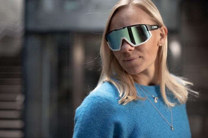 BLIZ Fusion Sunglasses Nano Optics Nordic Light Matt Turquoise Rose With Violet Blue Mirror ZB70050433