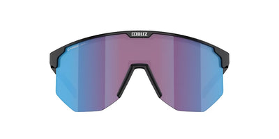 BLIZ Hero Sunglasses Nano Optics Nordic Light Matt Black Frame Begonia With Blue Multi Lens ZB70100242
