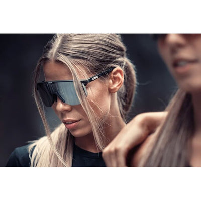 BLIZ Hero Sunglasses Nano Optics Nordic Light Matt Black Frame Begonia With Blue Multi Lens ZB70100242