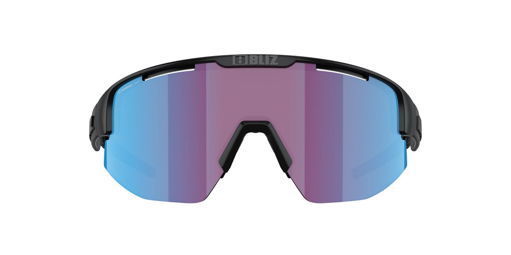 BLIZ Matrix Sunglasses Matt Black Frame Nano Optics Nordic Light Begonia With Blue Multi Lens ZB70040333 