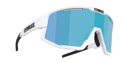 BLIZ Vision Optical Adapter Compatible Sunglasses Matt White Frame Smoke With Blue Multi Lens ZB70010437