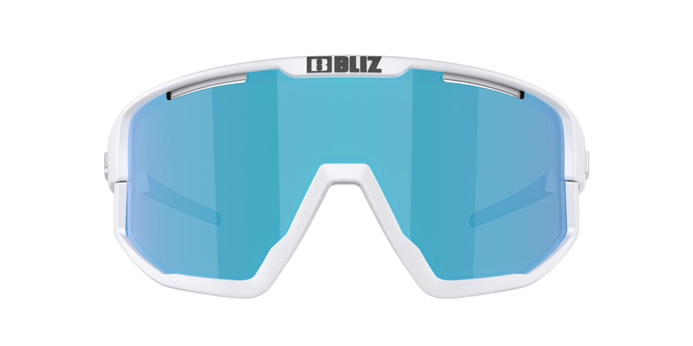BLIZ Vision Optical Adapter Compatible Sunglasses Matt White Frame Smoke With Blue Multi Lens ZB70010437