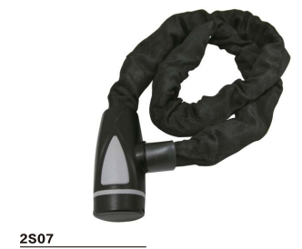 Briviga 2S07 Chain Lock with Key 8x1200mm Black 