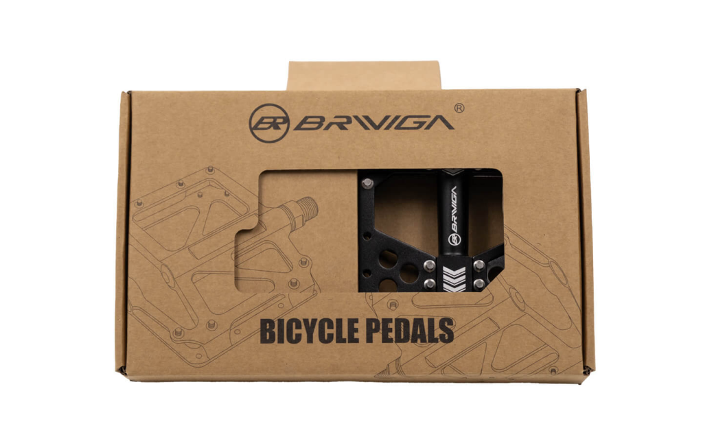 Briviga Alüminyum Rulmanlı Bisiklet Pedalı Siyah Gümüş 117x101x27mm 260124