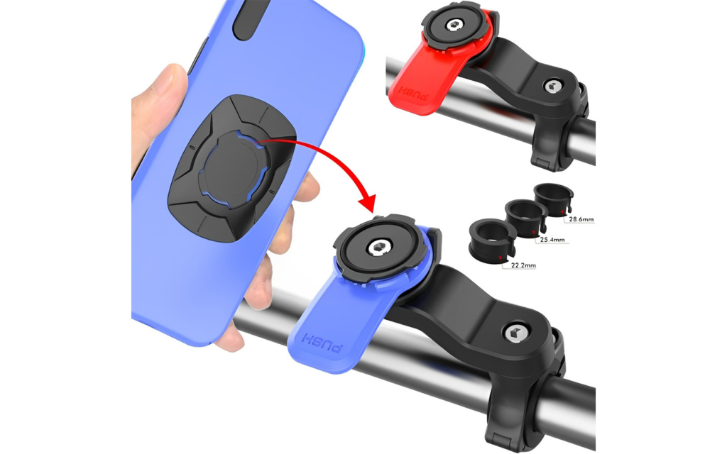 Briviga Bisiklet Telefon Tutucu Adaptör Siyah Kırmızı 260079