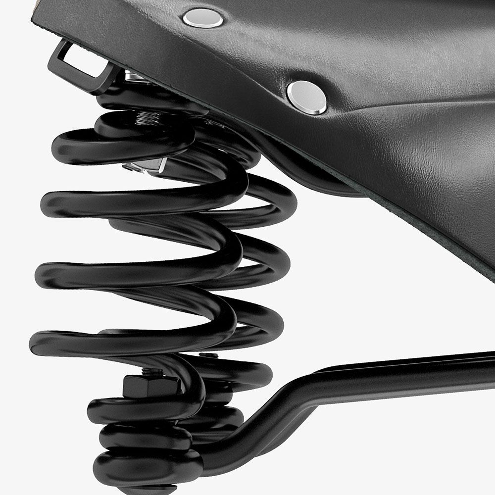 Brooks Flyer Yaylı Deri Bisiklet Selesi 175mm Siyah B396H