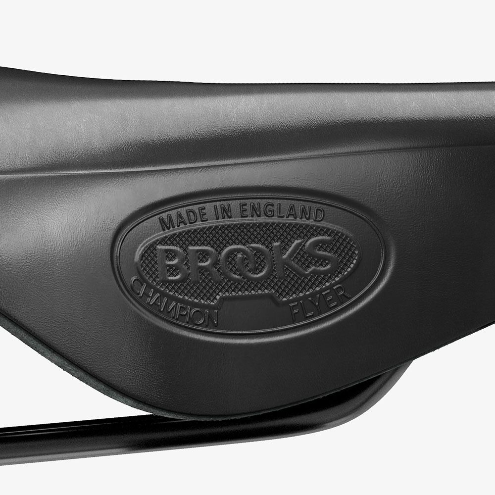 Brooks Flyer Yaylı Deri Bisiklet Selesi 175mm Siyah B396H