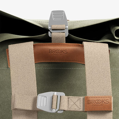 Brooks Pickwick Cotton Canvas Sırt Çantası 26LT Yeşil Kahve