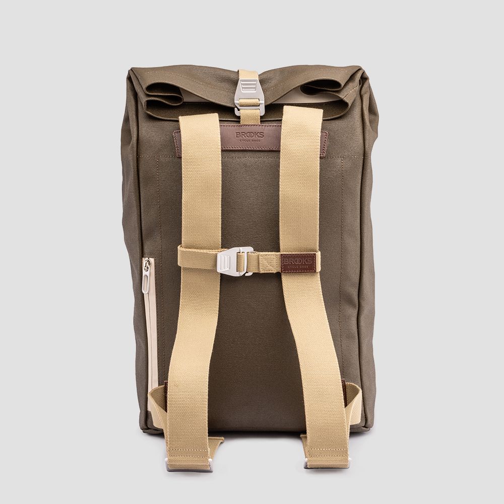 Brooks Pickwick Cotton Canvas Sırt Çantası Moss Kahverengi 26LT