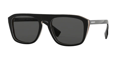 Burberry 0BE4286 Güneş Gözlüğü 379887 Check Multilayer Black Grey 55 Ekartman