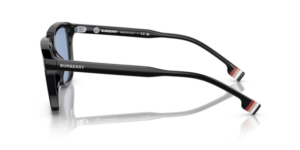 Burberry George 0BE4381U Sunglasses 300172 Black Light Blue 54 Ekartman 