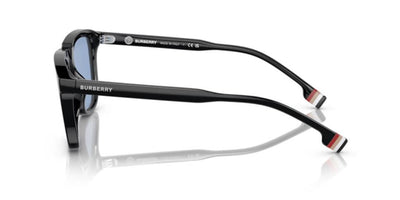 Burberry George 0BE4381U Sunglasses 300172 Black Light Blue 54 Ekartman 