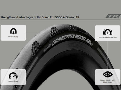 Continental Grand Prix 5000 AS TR 700x28C Tubeless Dış Lastik C0101911