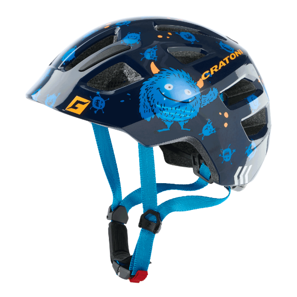 Cratoni MAXSTER Çocuk Kaskı Monster Blue Glossy S-M 51-56cm 111806H2