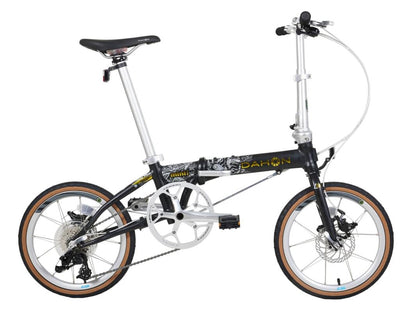 Dahon Mini349 D9 2023 Model Katlanır Bisiklet Siyah