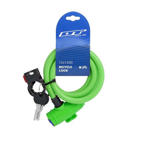 DT 12X1200 Keyed Bike Lock in Different Colors KLT-151 KLT-152 KLT-153 KLT-154 KLT-155