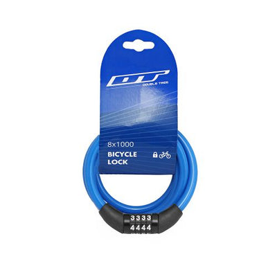 DT 8X1000 Şifreli Bisiklet Kilidi Farklı Renklerde KLT-228 KLT-229 KLT-230 KLT-231