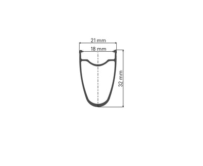 Dt Swiss P1800 Spline DB32 Centerlock Disk Fren Bisiklet Jant Seti Tubeless Ready