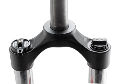 Замок вилки амортизатора Exsho Jungle 27.5, черный, 32/140 мм, 28,6 мм, MSA-430