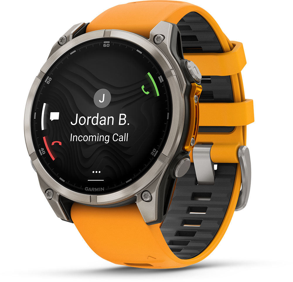 Garmin Fenix 8 Premium Multisport GPS Kol Saati Sapphire Amoled 47mm Turuncu 010-02904-11