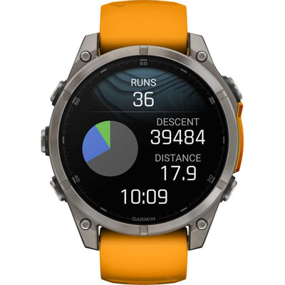 Garmin Fenix 8 Premium Multisport GPS Kol Saati Sapphire Amoled 47mm Turuncu 010-02904-11