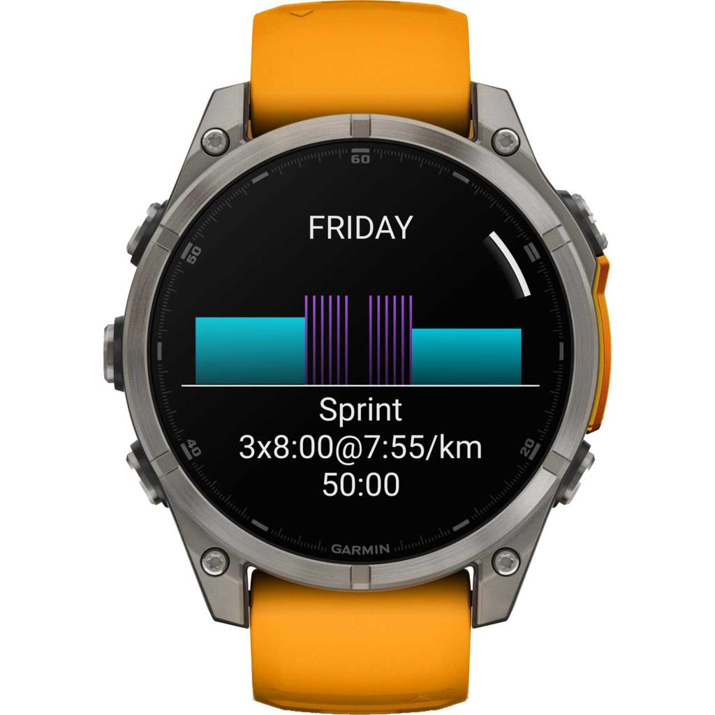 Garmin Fenix 8 Premium Multisport GPS Kol Saati Sapphire Amoled 47mm Turuncu 010-02904-11