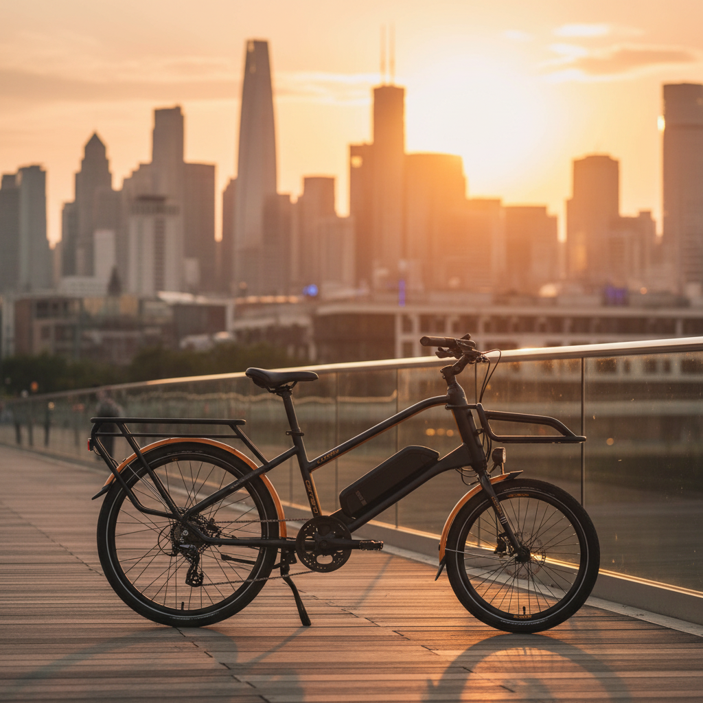 Carraro E-LINE eLORRY 2.1 yaya köprüsünde gün batımı