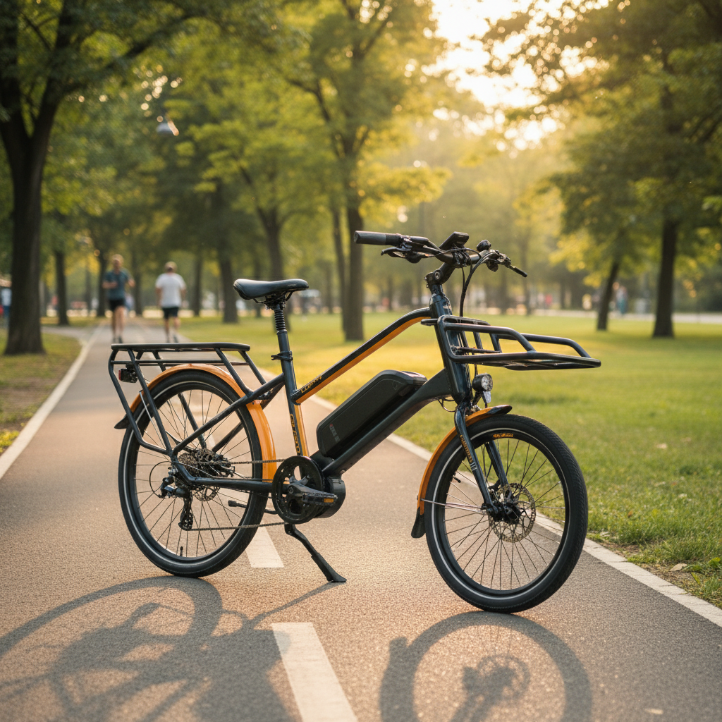 Carraro E-LINE eLORRY 2.1 park bisiklet yolunda