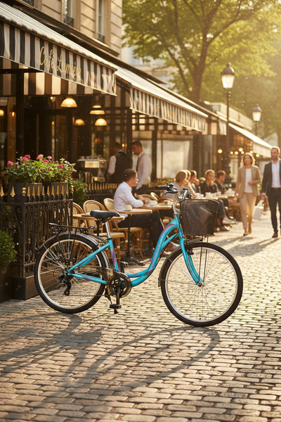 Salcano Bodrum 700 Unisex Şehir Bisikleti - Cafe Ortamı Lifestyle