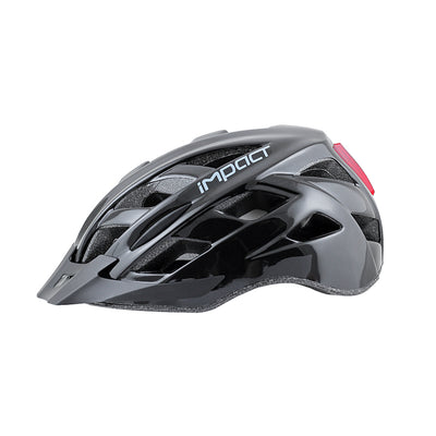 Impact Commur Işıklı Bisiklet Kaskı Siyah Large KSK-226