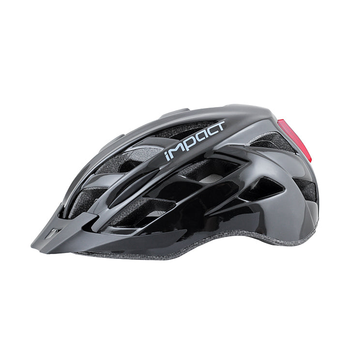 Impact Commur Işıklı Bisiklet Kaskı Siyah Large KSK-226