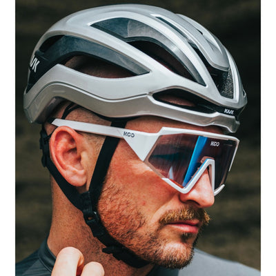 Kask Elemento Karbon Yol Bisikleti Kaskı Gümüş Medium