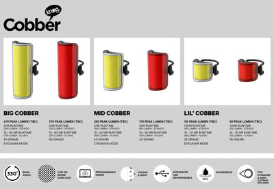 Knog Lil Cobber USB аккумуляторный задний фонарь для велосипеда 50 люмен STP-211 