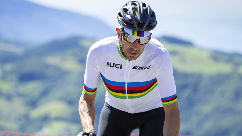 Koleksiyonluk Santini Limited Edition UCI Road World Championships Centenary Gold Bisiklet Forması RE94075CGOLD