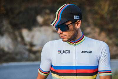 Koleksiyonluk Santini Limited Edition UCI Road World Championships Centenary Gold Bisiklet Forması RE94075CGOLD