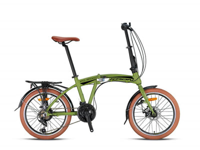 Kron FD 2100 20-колесный механический дисковый тормоз 21 Gear Модель 2022 Алюминиевый складной велосипед 