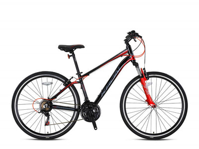 Городской велосипед Kron Tx 75 Md 28 с ободом 2024, модель алюминиевого комплекта передач Shimano Tourney