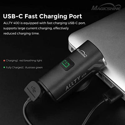 MagicShine ALLTY 600 Usb Rechargeable Bicycle Front Light Far-224 