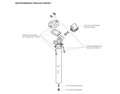 Magura Vyron 30.9mm Electronic Hydraulic Wireless Seat Post 