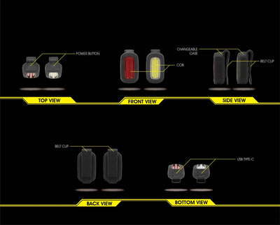 Moon Zircon R C1 90 Lümen Arka Aydınlatma Usb Şarjlı