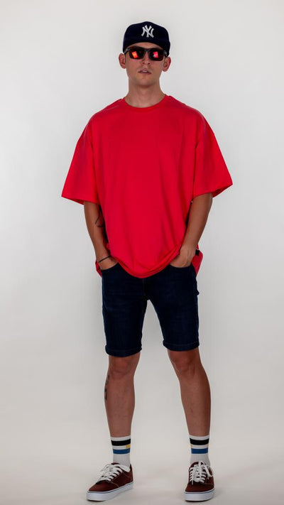 Nar Çiçeği Pyke Oversize Tişört