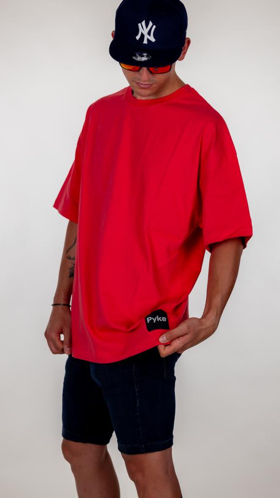 Nar Çiçeği Pyke Oversize Tişört