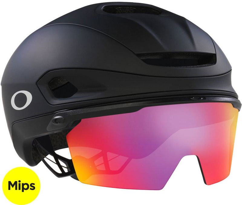 Oakley ARO7 Road Mips BOA Ionic+ Gözlüklü Yol Bisikleti Kaskı Prizm Iridium 2025 Model FOS901512 9XI Matte Black Prizm Road Medium