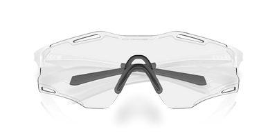 Oakley CYBR ZERO Photochromic Sunglasses 9512D 951201 Matte White Clear Photochromic 50% Black