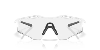 Oakley CYBR ZERO Photochromic Sunglasses 9512D 951201 Matte White Clear Photochromic 50% Black