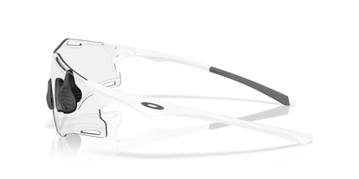 Oakley CYBR ZERO Photochromic Sunglasses 9512D 951201 Matte White Clear Photochromic 50% Black