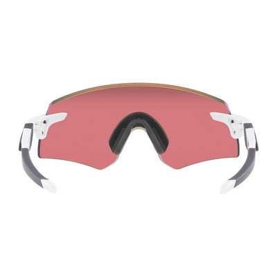 Oakley Encoder Cycling Sunglasses Matte White Prizm Trail Torch