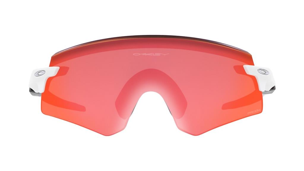 Oakley Encoder Cycling Sunglasses Matte White Prizm Trail Torch