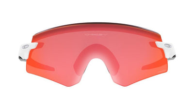 Oakley Encoder Cycling Sunglasses Matte White Prizm Trail Torch